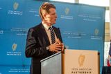 thumbnail: United States Special Envoy for Northern Ireland Joseph Patrick Kennedy III speaks at the Irish American Partnership women’s leadership event