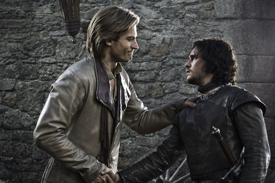 Game of Thrones characters Jon Snow and Jaime Lannister