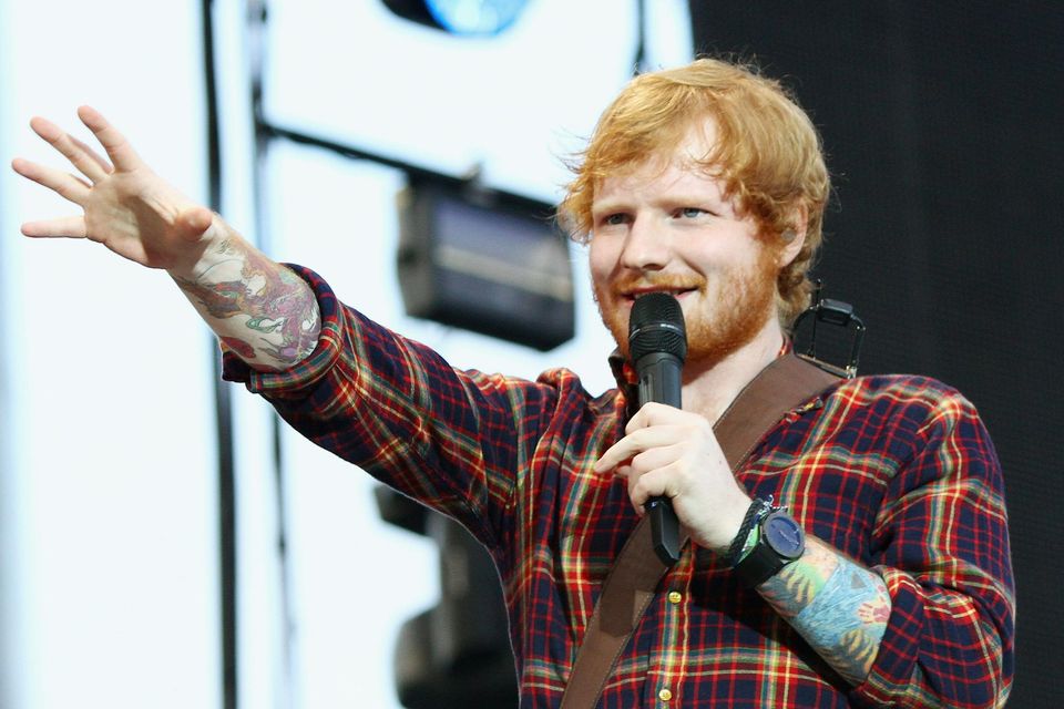 Ed Sheeran performs at Croke Park on July 24, 2015 in Dublin, Ireland.