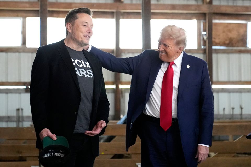 Elon Musk and Donald Trump's row has roiled Tesla shares. Photo: AP