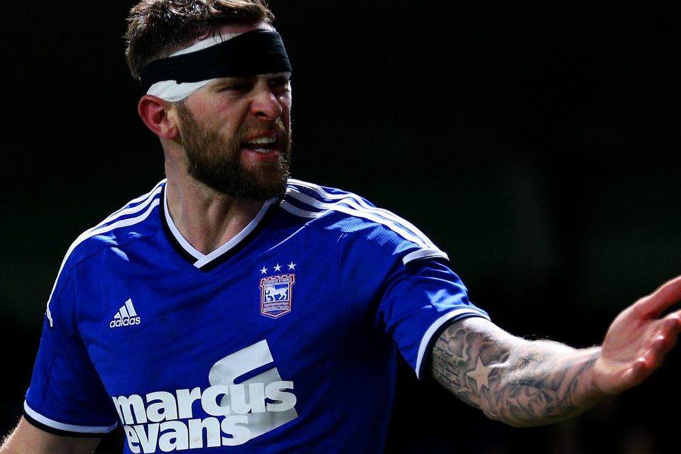Daryl Murphy shows the scars of battle during this week's FA Cup clash
