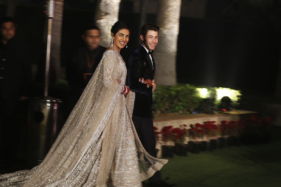 Priyanka Chopra wears third wedding dress at reception
