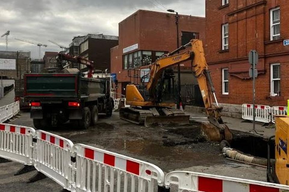 Uisce Éireann said repair crews worked through the night to progress repairs. Photo: @IrishWater