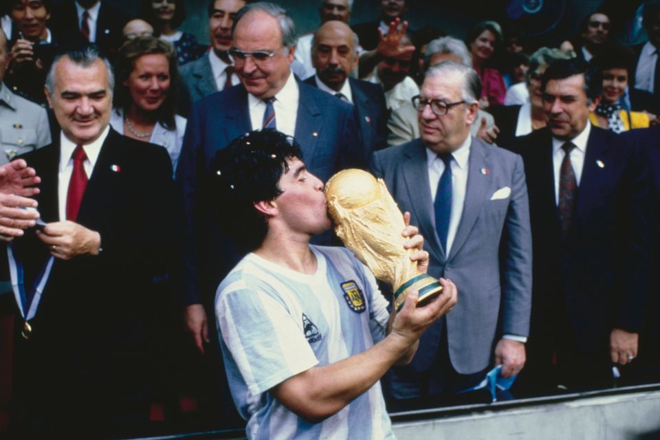 Maradona won the World Cup with Argentina in 1986. Photo: Bongarts/Getty Images
