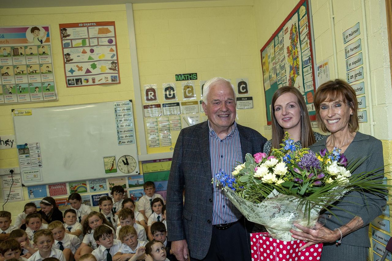 Wicklow school honours retiring principal after 22 years of service ...