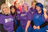 thumbnail: Everyone dressed up in purple for the Fishers Fashion Show in aid of Purple House Cancer Support.