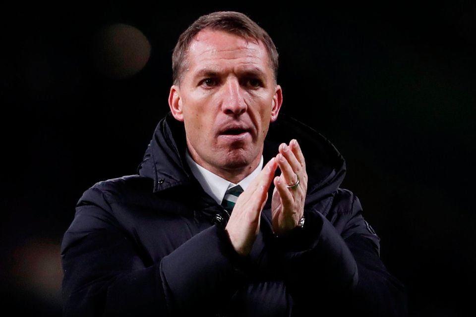 ENTER THE LION’S DEN: Brendan Rodgers’ Celtic will be backed by just 750 fans in today’s Old Firm derby at Ibrox. Pic: Reuters