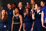 thumbnail: The Lewisham and Greenwich NHS Choir perform on the Pyramid Stage at Glastonbury