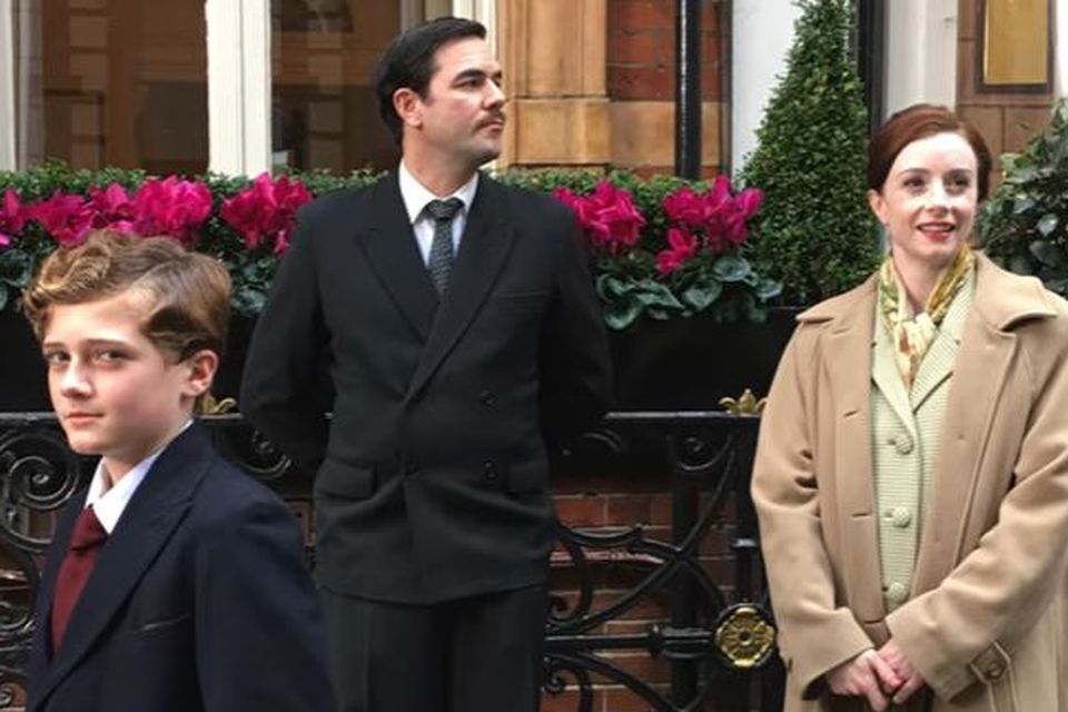 A still from Secret Child short film.  Austin Taylor, who plays Gordon, Aaron McCusker (Bill) and Fiona Glascott (Cathleen)