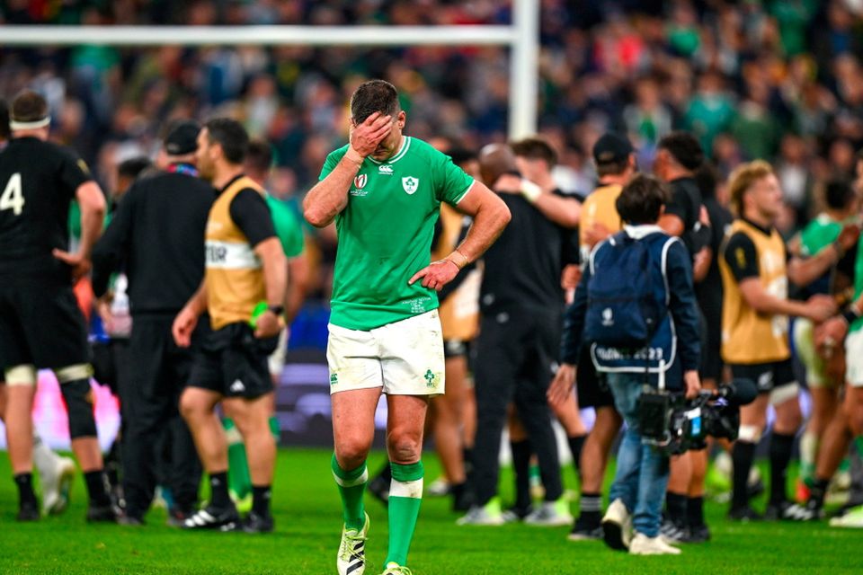 Jonathan Sexton of Ireland after his side's defeat