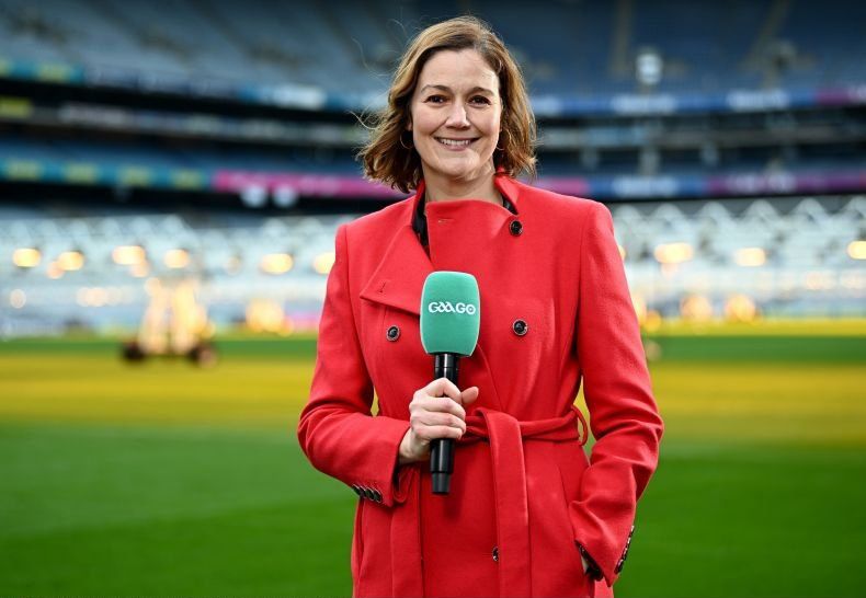 Commentator Gráinne McElwain. Photo: Sportsfile