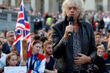 thumbnail: Bob Geldof speaks at the Let's Stay Together event in London - his intervention was inappropriate