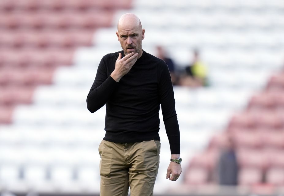 Manchester United manager Erik ten Hag (Andrew Matthews/PA)