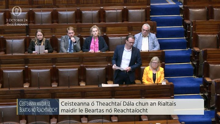 Dáil row breaks out after Sinn Féin’s John Brady accuses Darragh O’Brien of ‘backstabbing’ retained firefighters