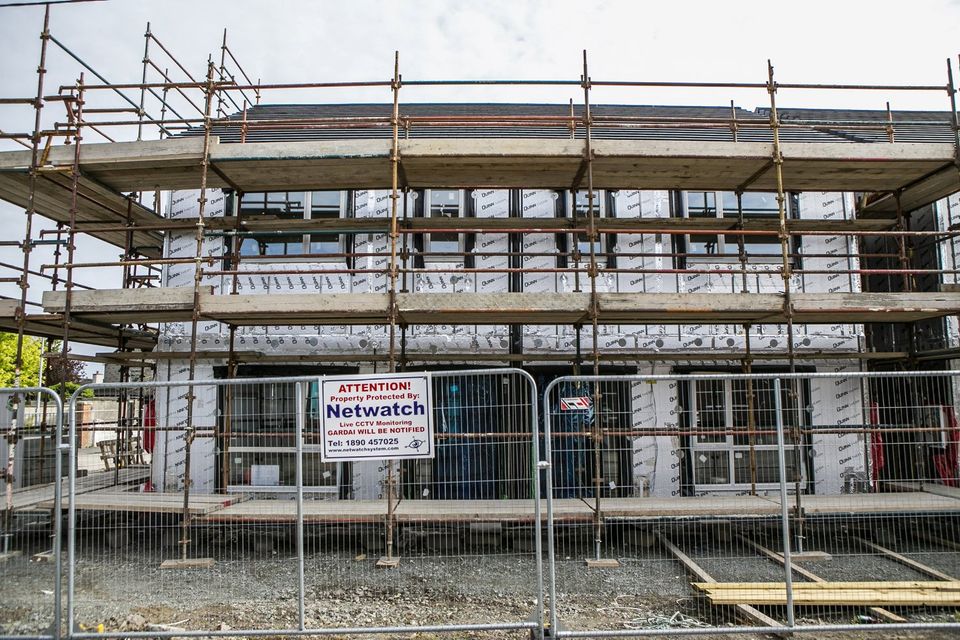 Eight Houses under construction in Santry Near Magenta Crescent and Schoolhouse Lane.