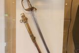 thumbnail: A ceremonial sword and a note written by legendary Irishman Thomas Meagher
