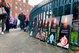 thumbnail: Relatives of those killed in the Stardust fire gather at the Garden of Remembrance in Dublin ahead of the first day of the inquest. Photo: PA
