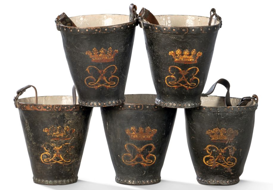 Five George III fire buckets sold at Christie's
