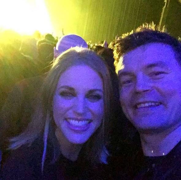 Amy Huberman and Brian O'Driscoll enjoying U2.  PIC: Amy Huberman Instagram