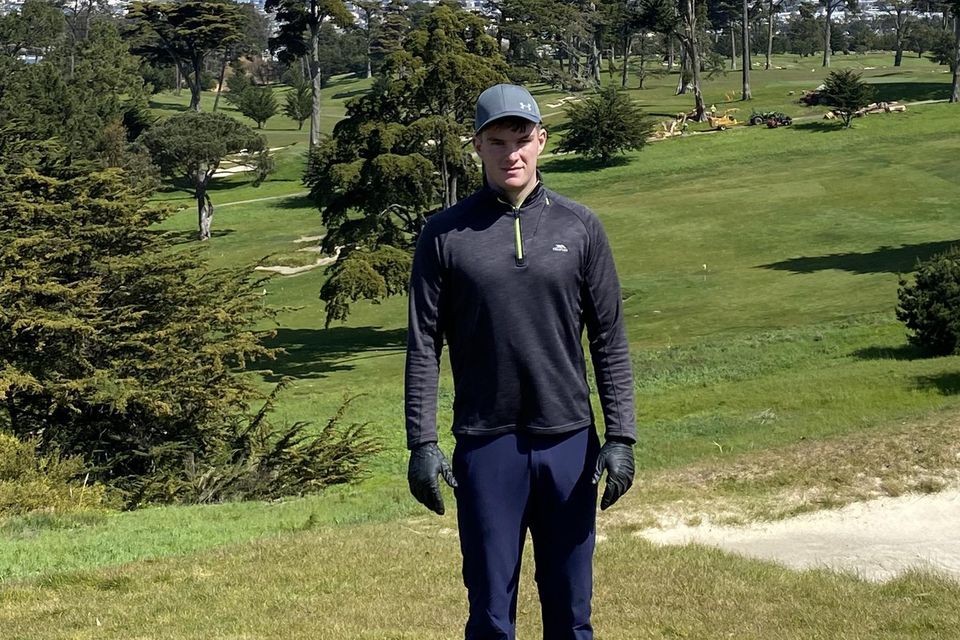 Gerard White a student on the BSc in Horticulture at the National Botanic Gardens in Glasnevin and a native of Whitestown, Greenore, Dundalk, Louth on placement in South California Golf Club San Francisco.