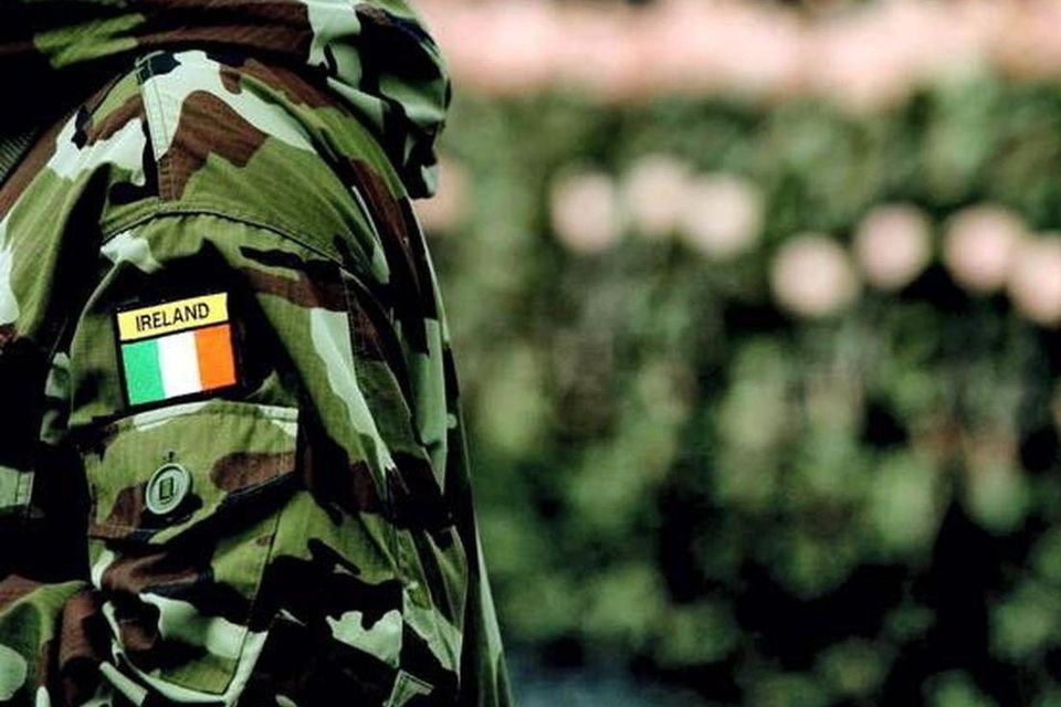 Irish Defence Forces. Stock image
