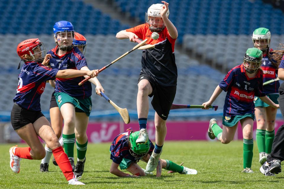 Sciath INTO: Ruby Mae Hayes of Lucan Educate Together breaks away