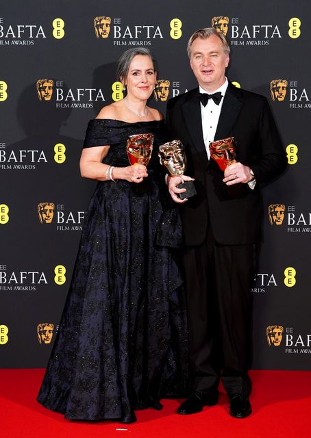 Christopher Nolan and Emma Thomas met at university (Ian West/PA)