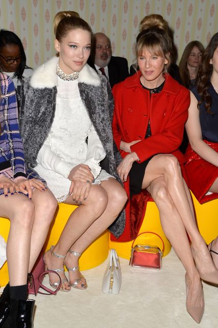 Actress Lea Seydoux attends the Miu Miu Ready To Wear Fall Winter