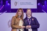 thumbnail: The Department of Education ESD award presented by assistant principal officer Karen Murtagh to Aine O'Leary, St Mary's Secondary School Macroom Cork for the project 'Assessing Uptake and Impact: A study on the implementation of free lunch schemes in primary schools across Ireland'. Credit: Fennell Photography