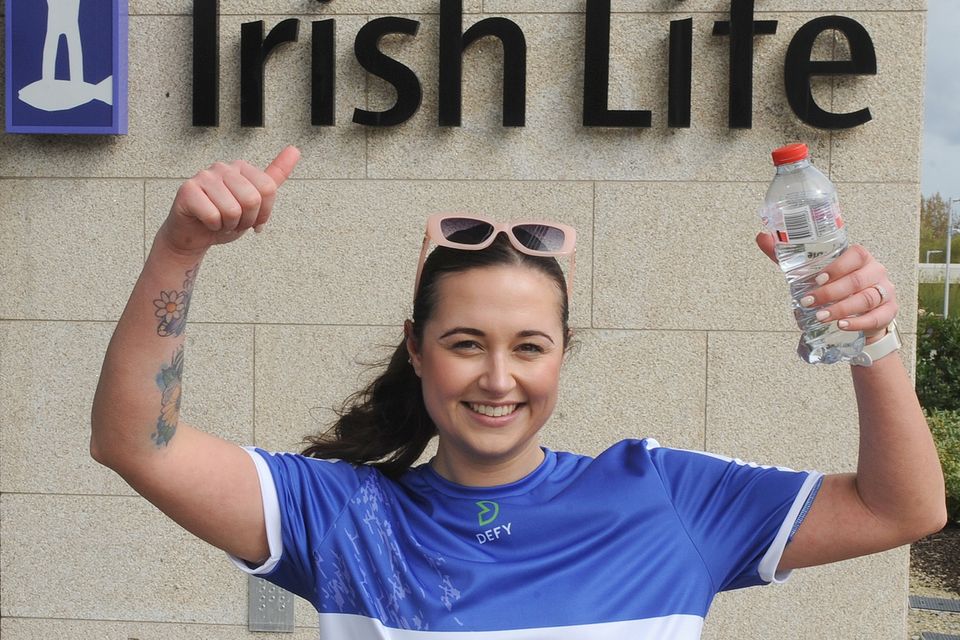 Paige Gernon taking part in a fundraising walk at Irish Life, Dundalk in aid of the Down Syndrome Centre, North East and The Irish Motor Neurone Disease Association (IMNDA). Photo: Aidan Dullaghan/Newspics
