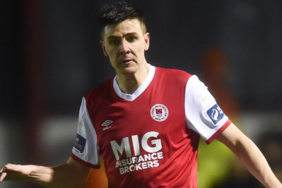 On a mission: St Patrick’s Athletic midfielder Owen Garvan wants the Saints to push on and challenge for a European spot