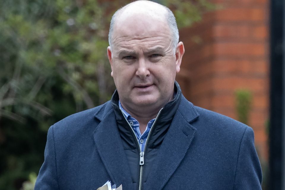 Dr Peadar Gilligan pictured this afternoon leaving the Dublin District Coroner's Court (Picture: Collins Dublin)