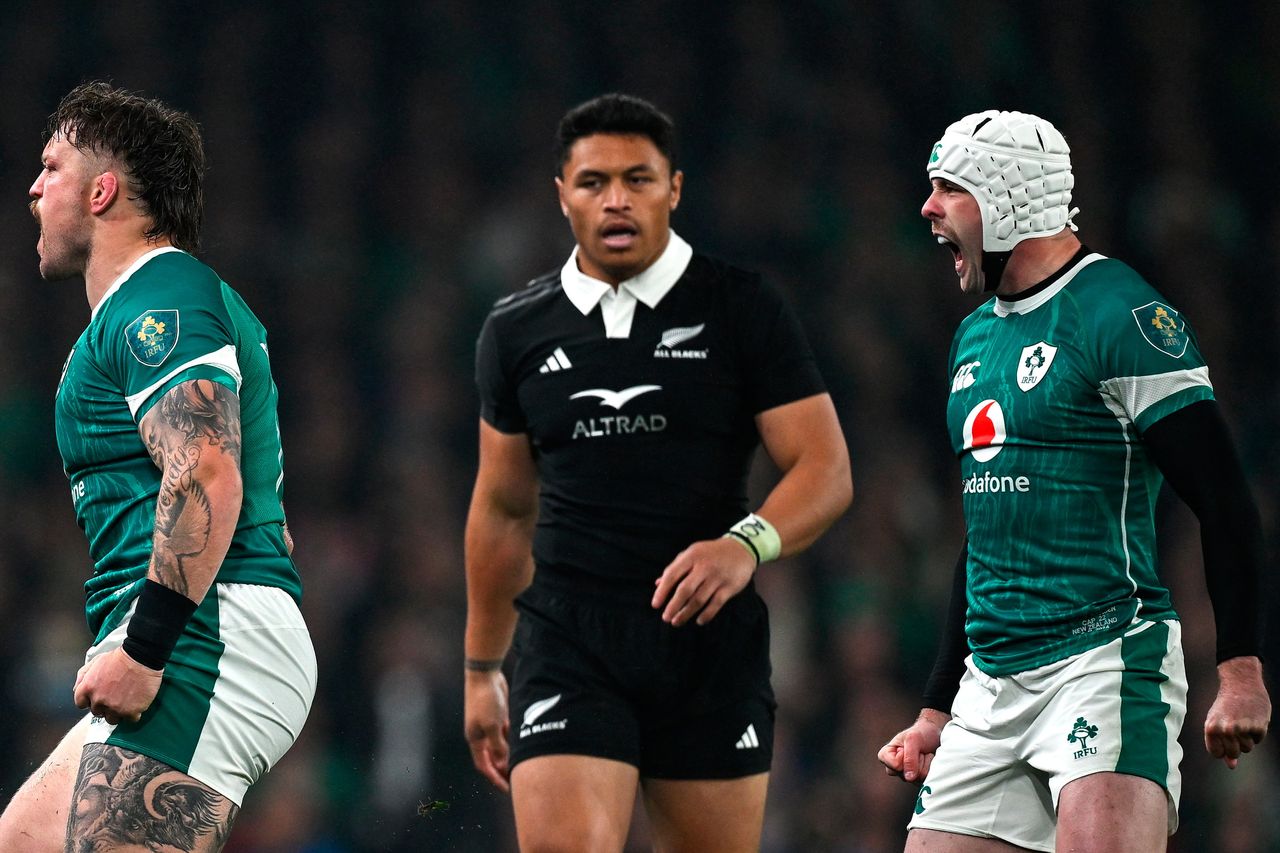 Ireland v New Zealand All Blacks edge back in front in tight Aviva