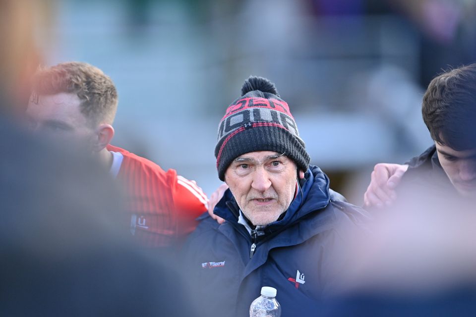 Louth manager Mickey Harte is hopeing to lead his team into Division One. Photo by Stephen Marken/Sportsfile