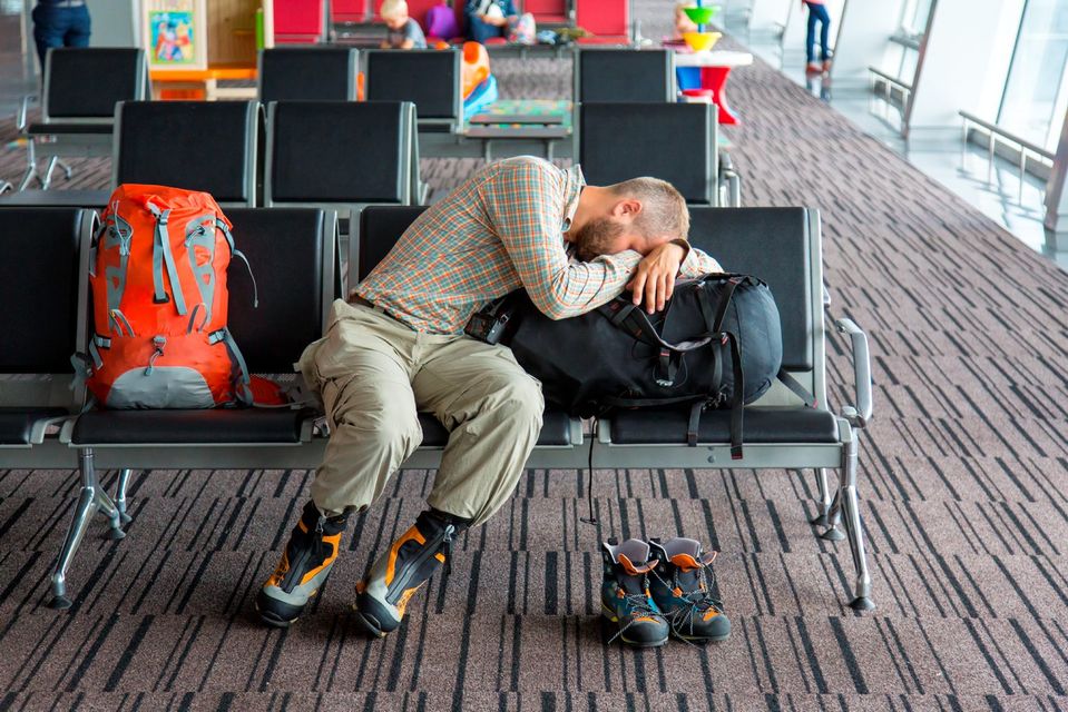 A tired passenger. Photo: Deposit