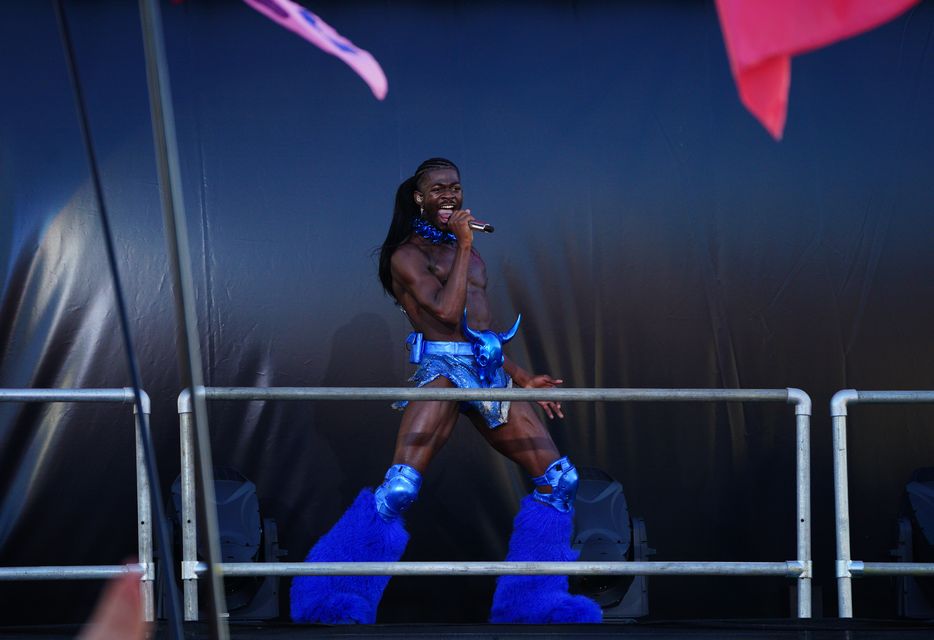 Lil Nas X is alleged to have walked naked down a busy LA street (Ben Birchall/PA)