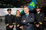 thumbnail: First Officer Niall McCauley;First Officer Laura Bennett;Sean Doyle, Aer Lingus Chief Executive;and First Officer Paul Deegan. Pic: Naoise Culhane