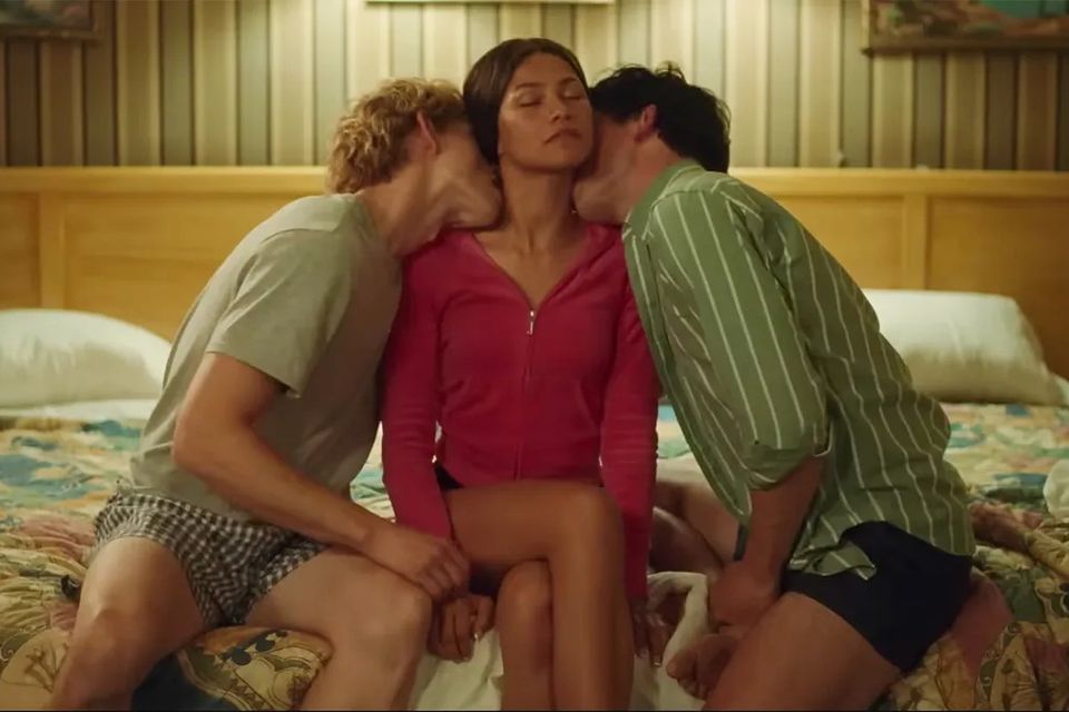 Mike Faist and Josh O’Connor (right) play the men in Zendaya’s love triangle in Challengers