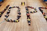 thumbnail: Transition Year students of Coláiste Iosagáin in Portarlington, County Laois, formed this message of Hope, for this year's Darkness into Light walk on May 11. The students are fundraising for mental health awareness
