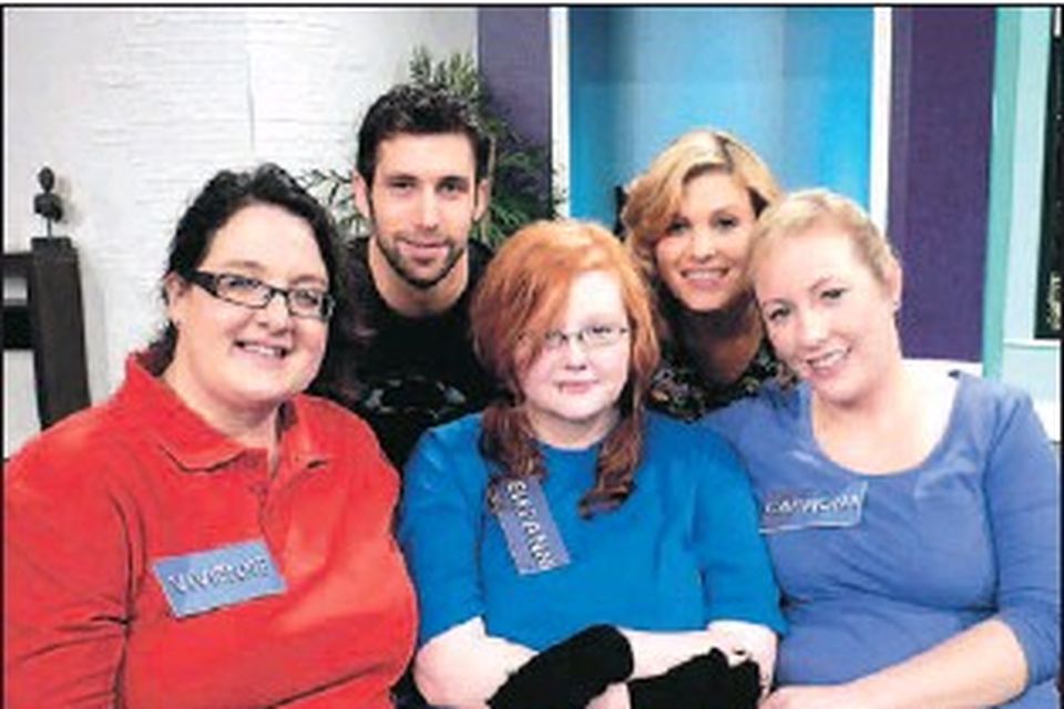 John O’Connell, personal trainer and Sheana Keane, ‘The Afternoon Show’ presenter. (L-R front) Louth lady Vivienne Goodwin, Eireann Mannion, Caitriona Byrne, who are taking part in RTÉ’s new year project, 'Start Again in 2010' on ‘The Afternoon Show’.