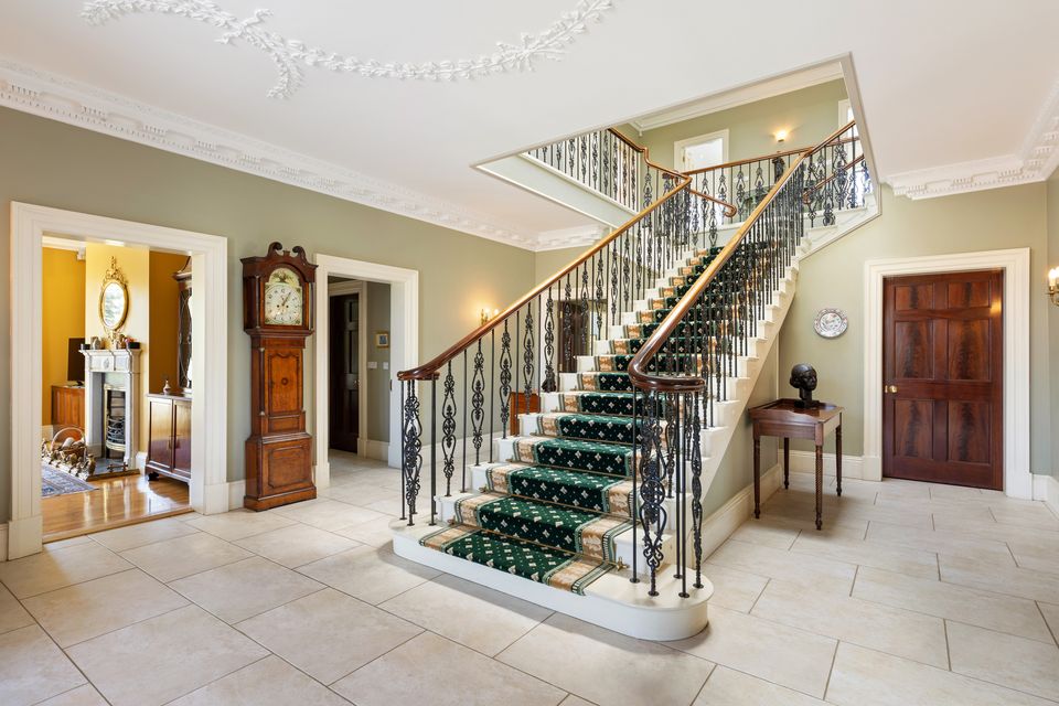 The entrance hall and grand staircase