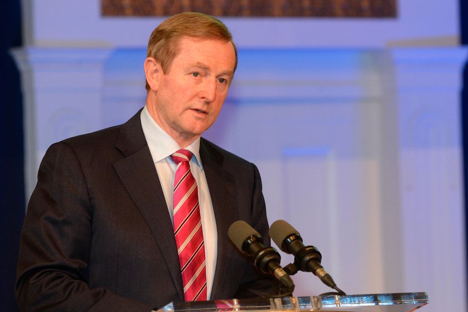Taoiseach Enda Kenny at the Citizens Assembly at Dublin Castle. Photo: Justin Farrelly.