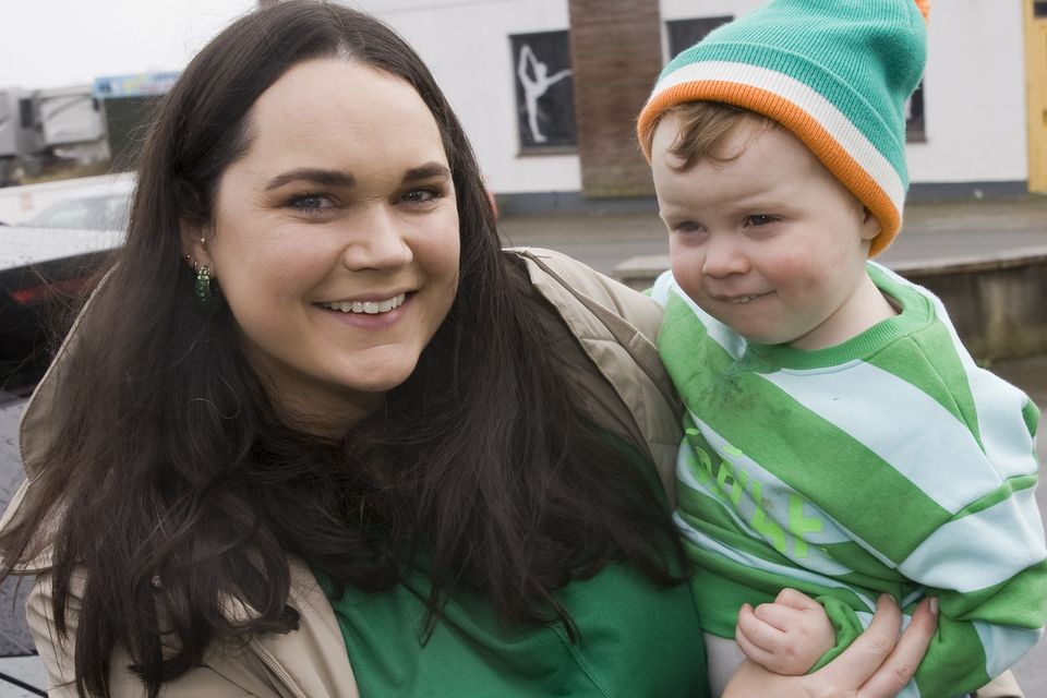 Alva and Oran O' Seannail at the Arklow parade.