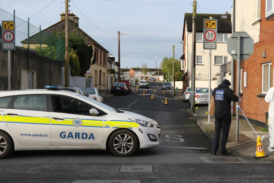 The scene in Thomondgate after a stabbing incident Photo: Brendan Gleeson