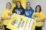 thumbnail: Olive Jordan (Enniscorthy), Sinead Ronan Wells (Pieta), Carina O'Brien (Enniscorthy) and Kerry O'Shea (Enniscorthy) were at the launch of Darkness into Light at MJ O'Connor's building in Drinagh on Wednesday evening. Pic: Jim Campbell