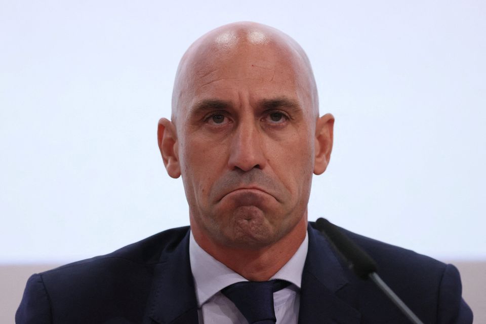 After weeks of pressure, Luis Rubiales has quit as Spanish FA president. Photo: Reuter