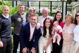 thumbnail: David and Rebecca with friends and family