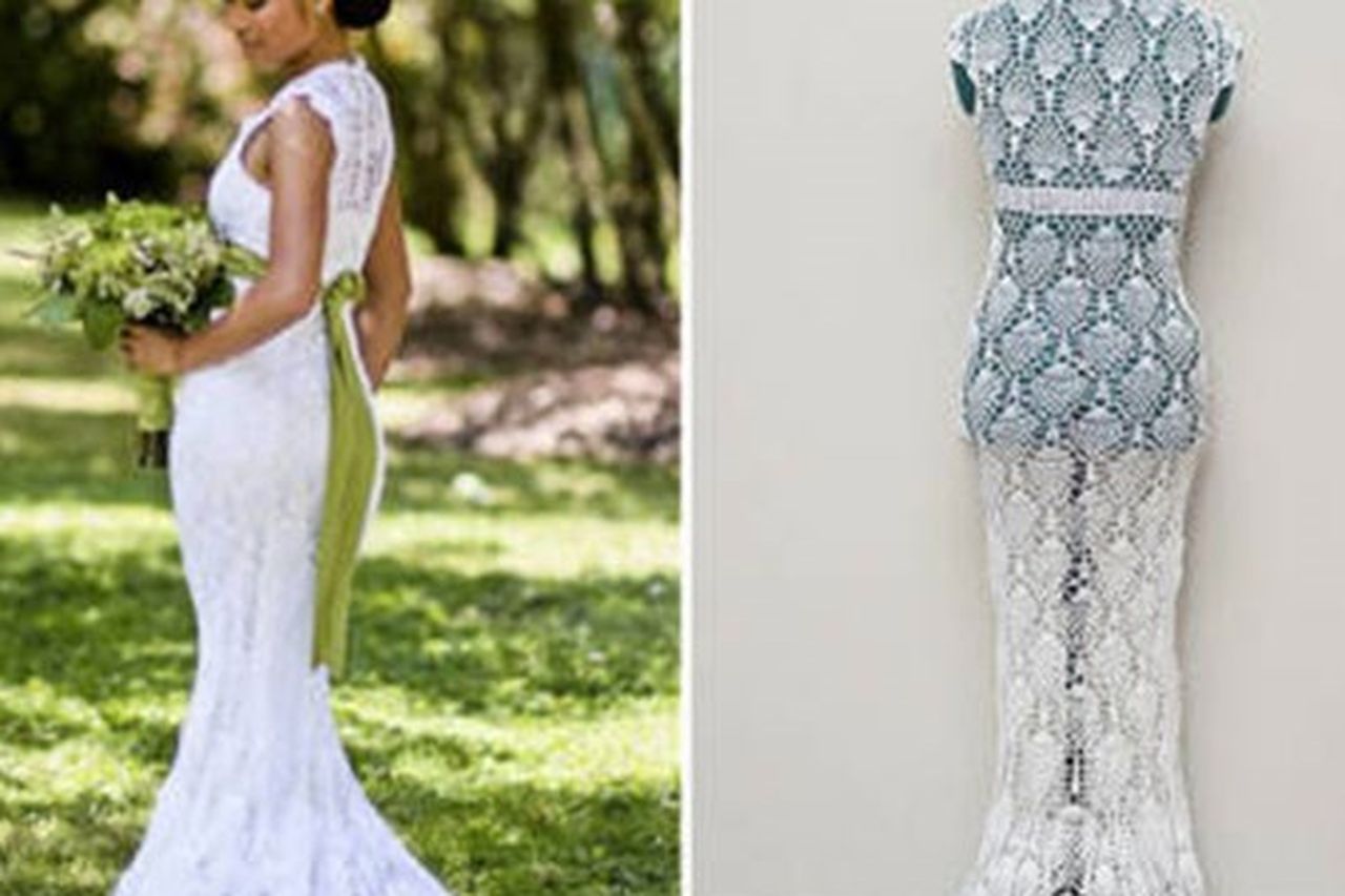 Homemade haute couture: Woman makes wedding dress for 25 | Irish  Independent