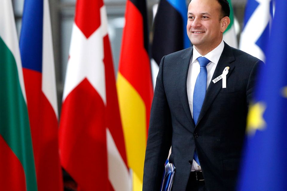 Taoiseach Leo Varadkar arrives at a European Union leaders summit in Brussels, Belgium, March 22, 2018. REUTERS/Francois Lenoir
