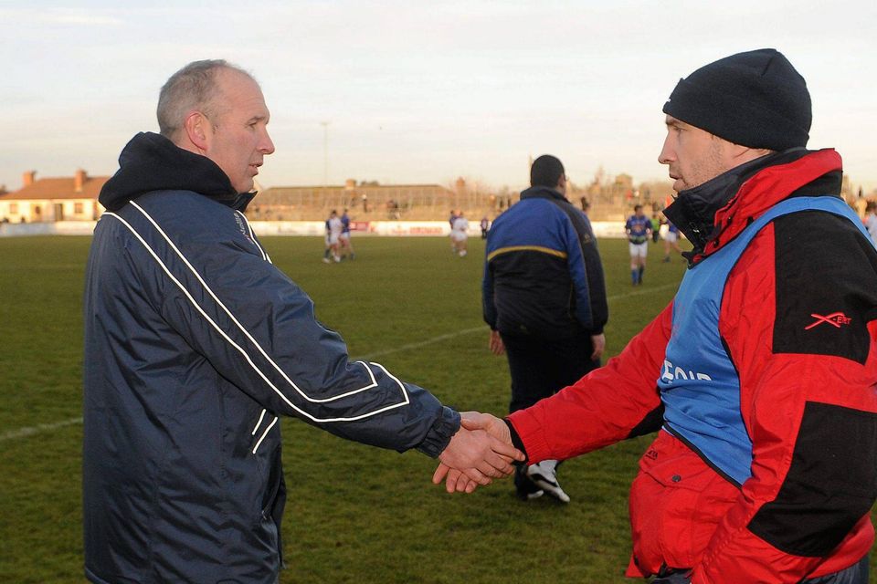 Glenn Ryan and Kieran McGeeney will come face-to-face this weekend when they manage their native counties - back in January 2011 Ryan's Longford took on McGeeney's Kildare in the O'Byrne Cup at St Conleth's Park, Newbridge. Photo: Sportsfile